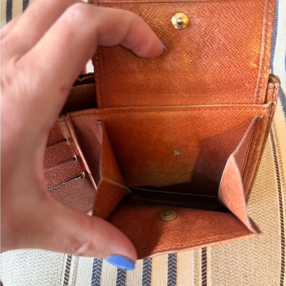 $580 Louis‎ Vuitton Marco Wallet Monogram Canvas brown logo coin purse bag - Picture 6 of 11